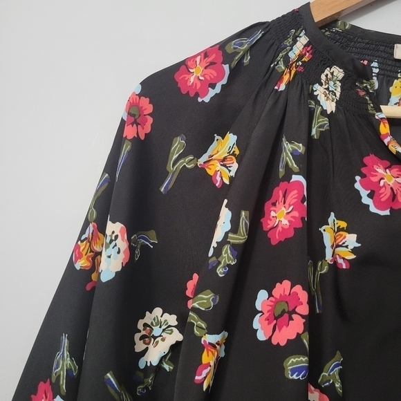 Tucker for Target Floral Print Button Down Blouse - Picture 3 of 10